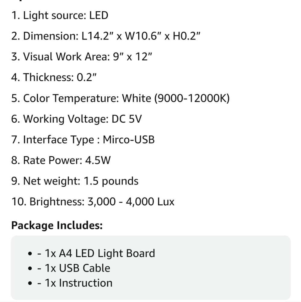 Led adjustable illuminated teaching light box - Picture 8 of 10